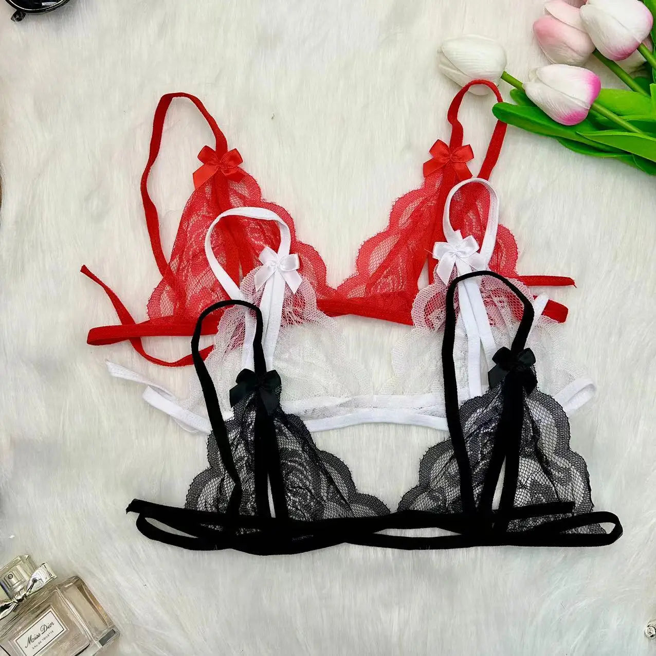 Personalised Name Thong Bra Lingerie Set